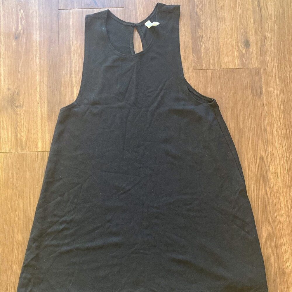 American Apparel Black Jersey Tank Top Dress Size S